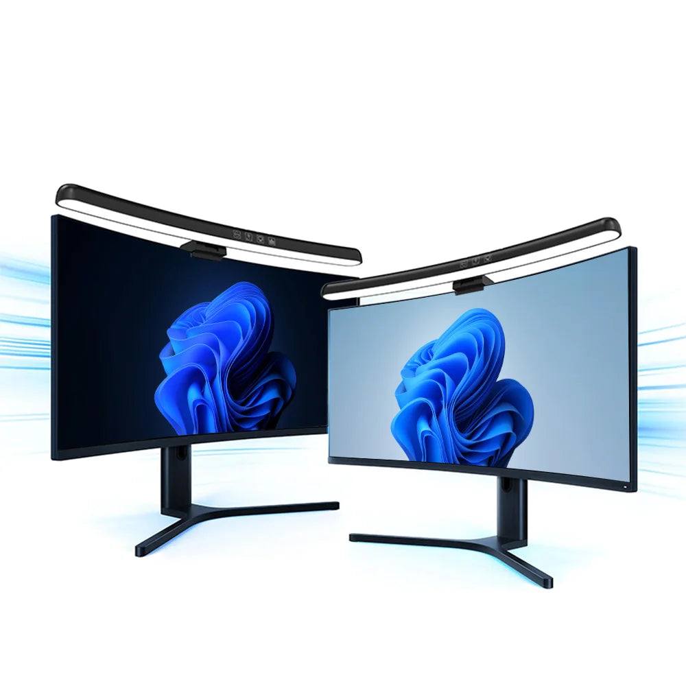RGB Monitor Light Bar — USB-C Screen Light for Curved & Flat Monitors